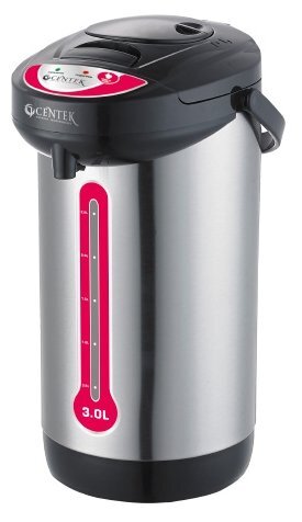 Термопот Centek СТ-0080 (черный) Зл. 850Вт, З способа подачи воды. корпус из нержавеющей стали