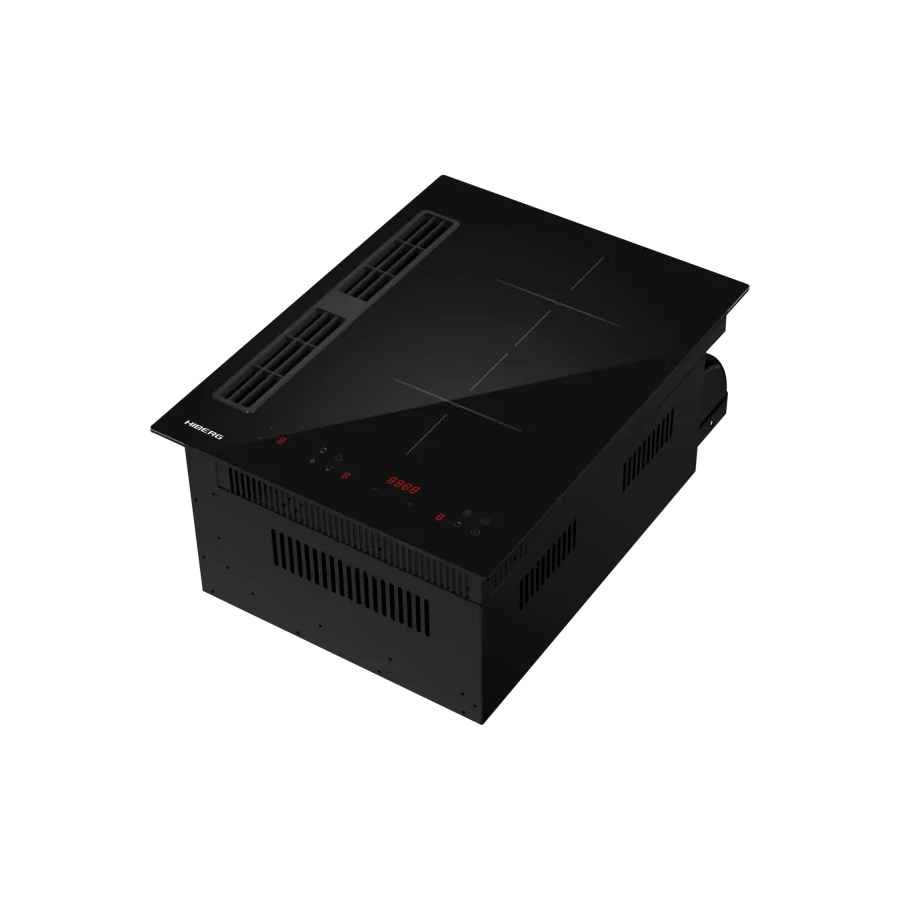 Варочная поверхность HIBERG i5-VM7 B индукционная стеклокерамическая с вытяжкой