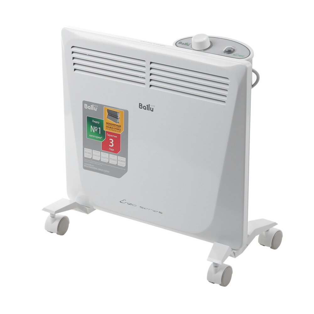 Конвектор BALLU BEC/EZMR-1000 1000 Вт 10 кв.м., белый
