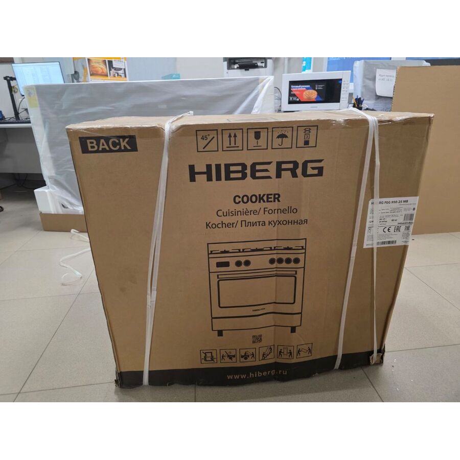 УЦ Кухонная плита HIBERG FEG 950-25 MB (плохая упаковка, малые вмятины по бокам)