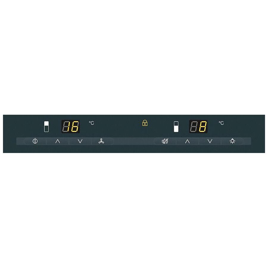 Встраиваемый винный шкаф Miele KWT 6321 UG черное тонированное стекло