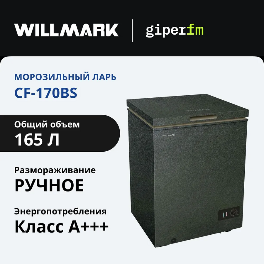 Морозильный ларь WILLMARK CF-170BS