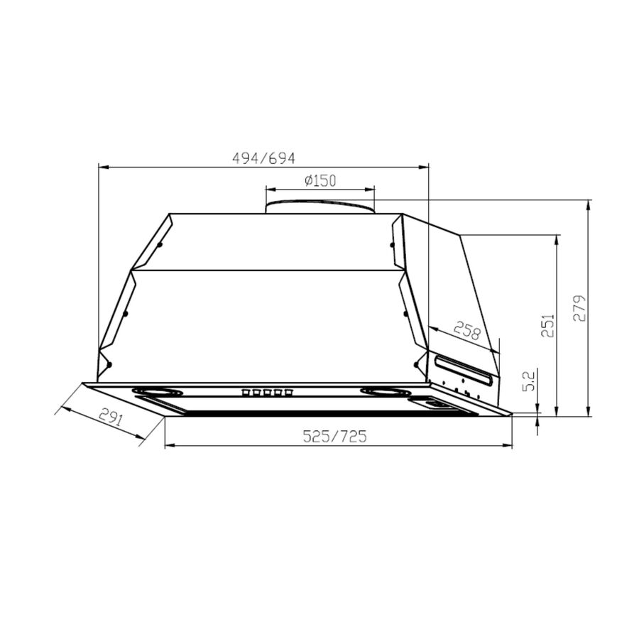 Вытяжка Lex GS Bloc P 600 White