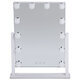 Зеркало BRABIX 609336 для макияжа гримерное с подсветкой, 12 LED-ламп, 3 режима свечения, размер 29х38см, работа от сети 220V белый