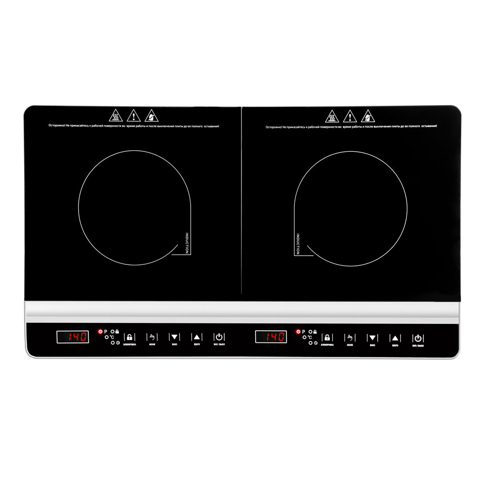 Настольная плита TUAREX TK-2731 (90742) индукция с двумя конфорками черный