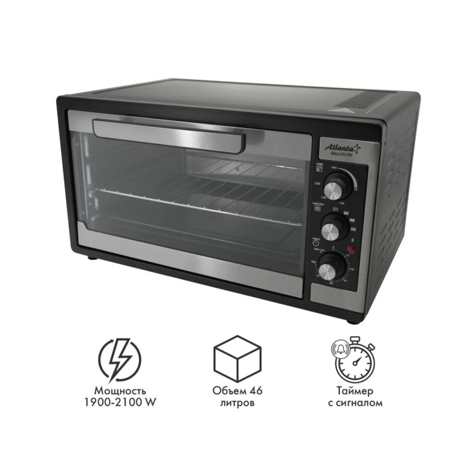 Мини-печь ATLANTA ATH-1406 Black