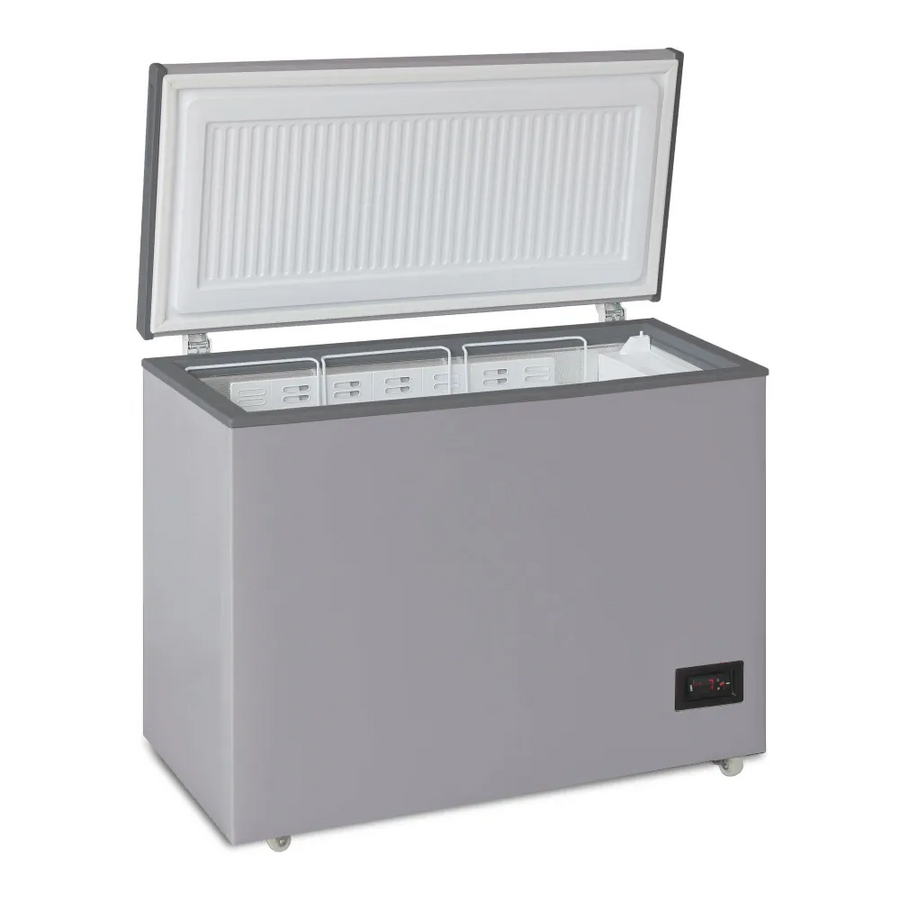 Морозильный ларь БИРЮСА M210KDN 160л металлик