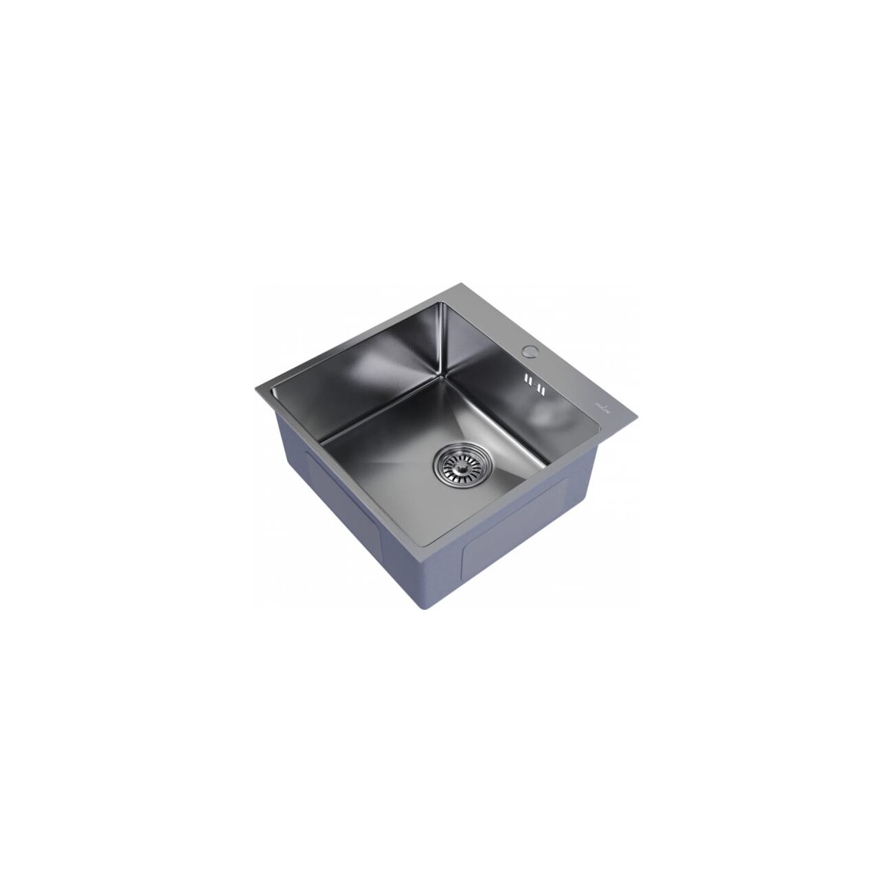 Мойка Mixline Pro 547229 настольный монтаж/50x50 3,0/выпуск 3 1/2/20см с сифоном сатин