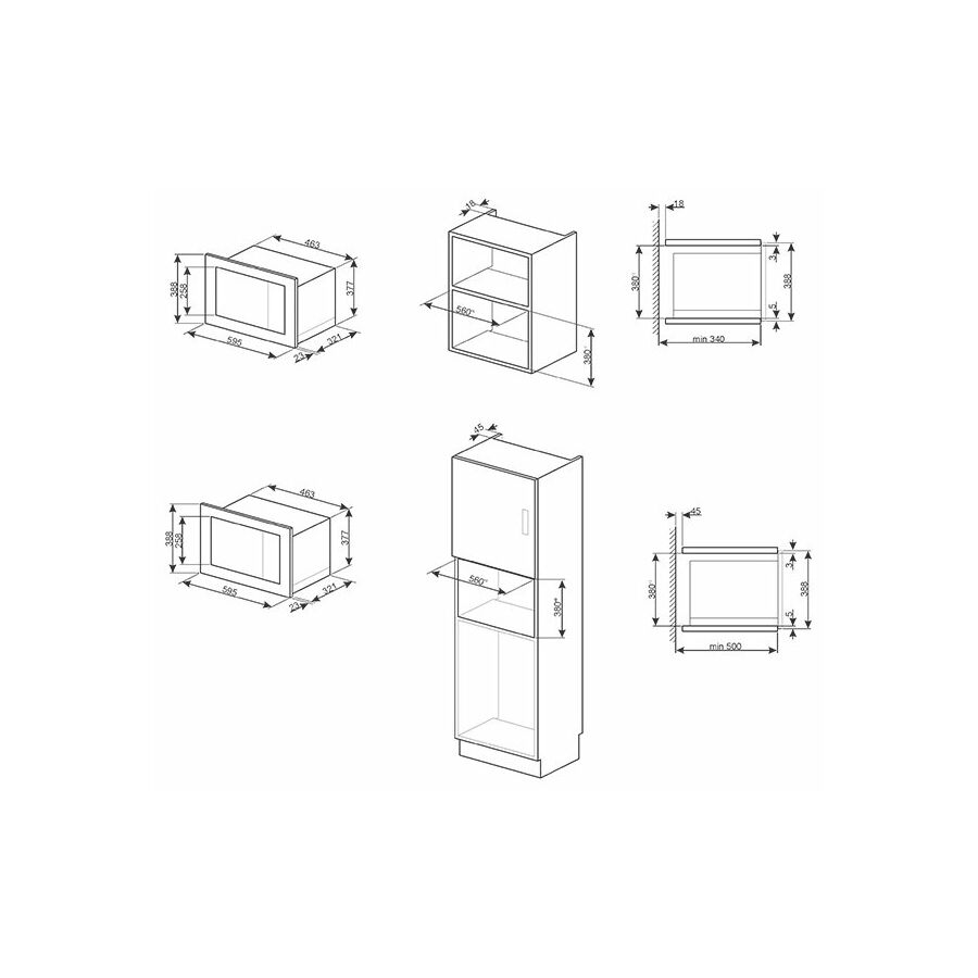 Встраиваемая микроволновая печь Smeg FMI020X
