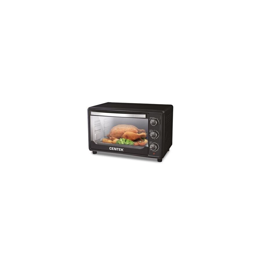 Электропечь Centek CT-1538-50 BLACK (черн) <50л> 2000Вт, таймер 90 мин, 4 режима, max 320°