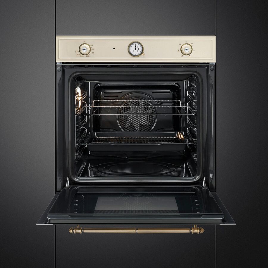Духовой шкаф SMEG SFP67C1TPO 60см, Cortina, 50-260 градусов, часы/таймер, галогенная подсветка, 9 режимов
