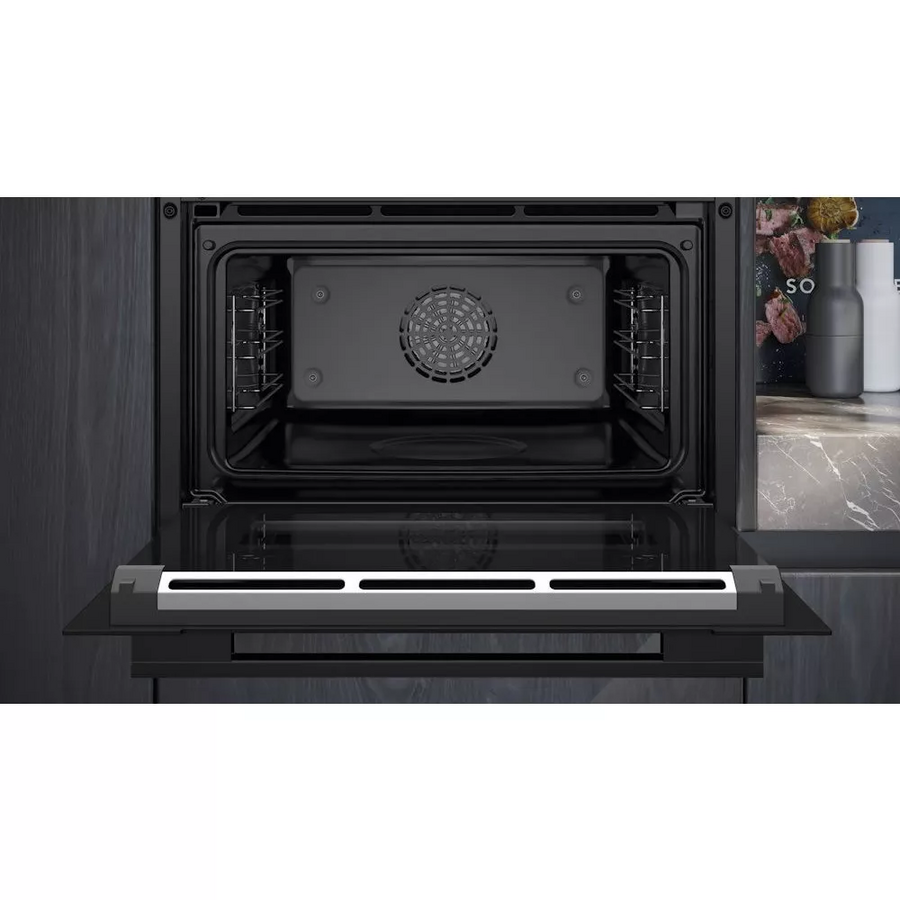 Духовой шкаф Siemens CS736G1B1 черный с паром