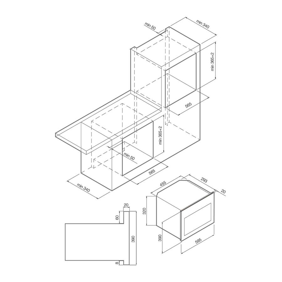 Встраиваемая микроволновая печь Graude MWG 38.1 W