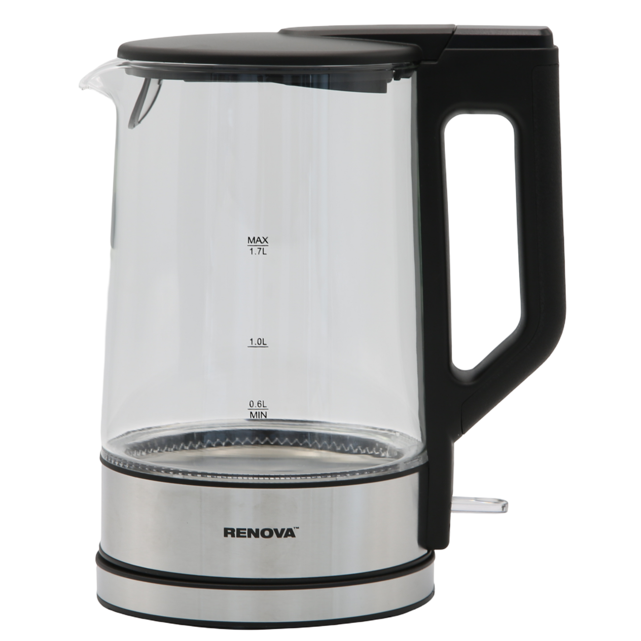 Электрочайник RENOVA KT17G-12B термостойко стекло