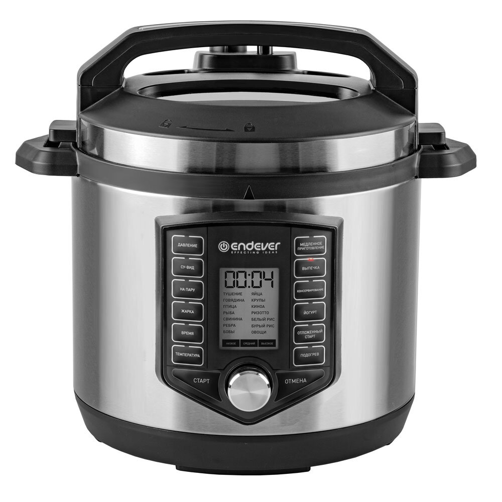 Скороварка-мультиварка электрическая Endever Vita-131 черный/стальной