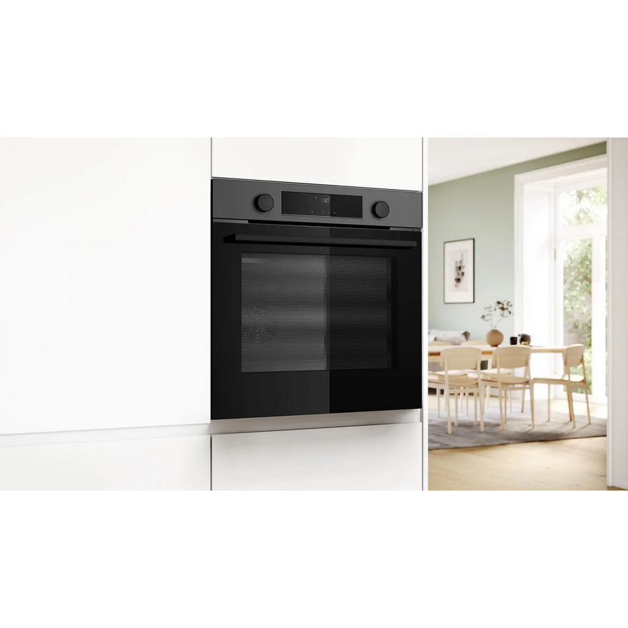 Духовой шкаф BOSCH HUA736EG0T черная нерж