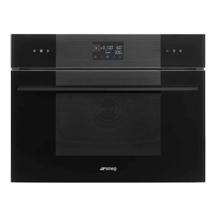 Духовой шкаф SMEG SO4102M1B3 Linea компактный высотой 45см, черный