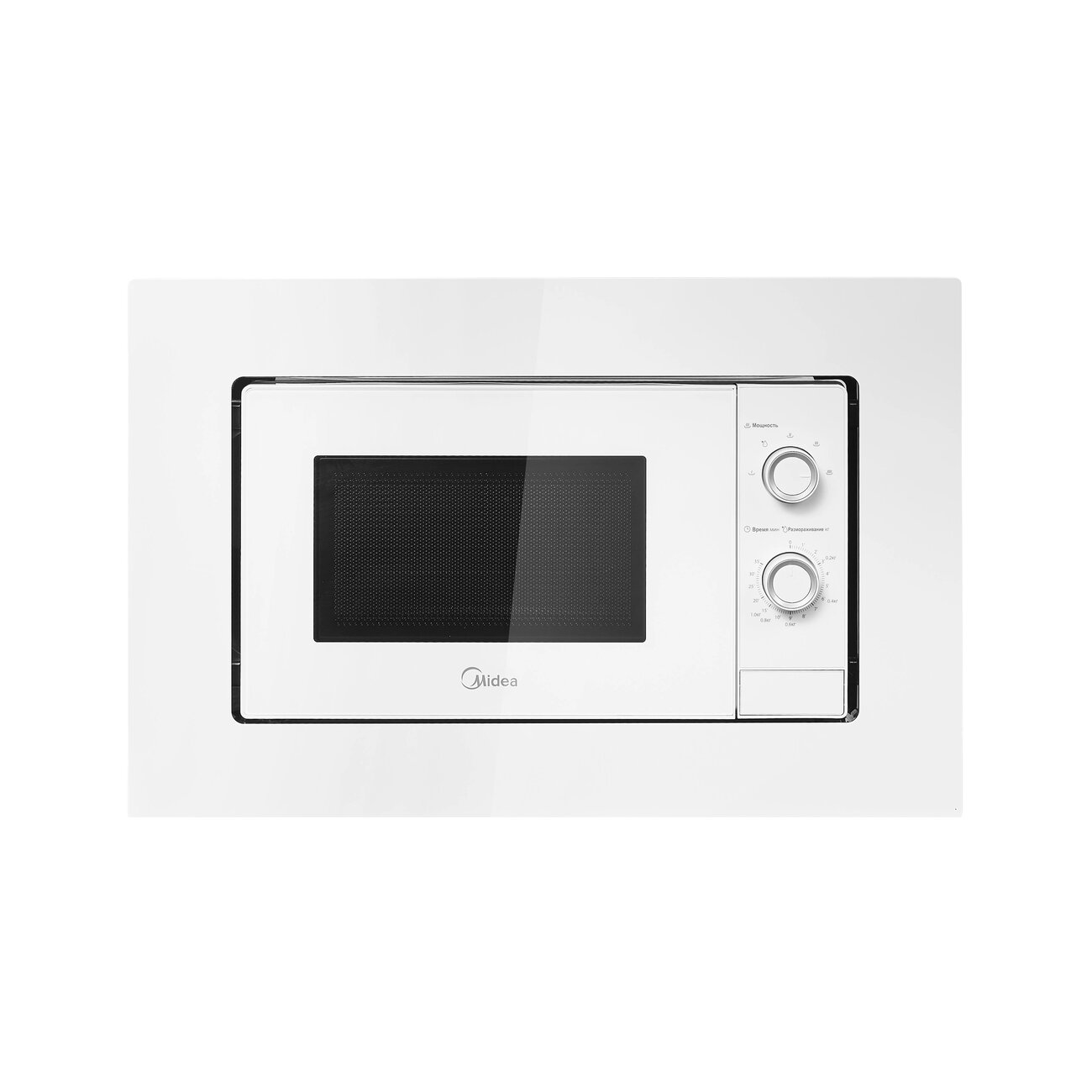 Встраиваемая микроволновая печь Midea MI50203W белый 20л. 700Вт