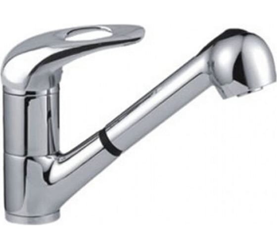 Смеситель для кухни душ Frap 40к F6002-B 517157 с отв/выдвижная лейка