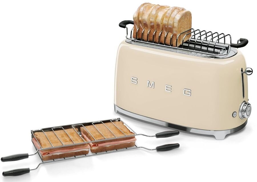 Тостер SMEG TSF02CREU кремовый