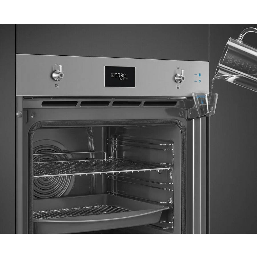 Духовой шкаф SMEG SOP6301S2X Classica многофункциональный с пиролизом и пароувлажнением, 60см, 11 функций, нерж
