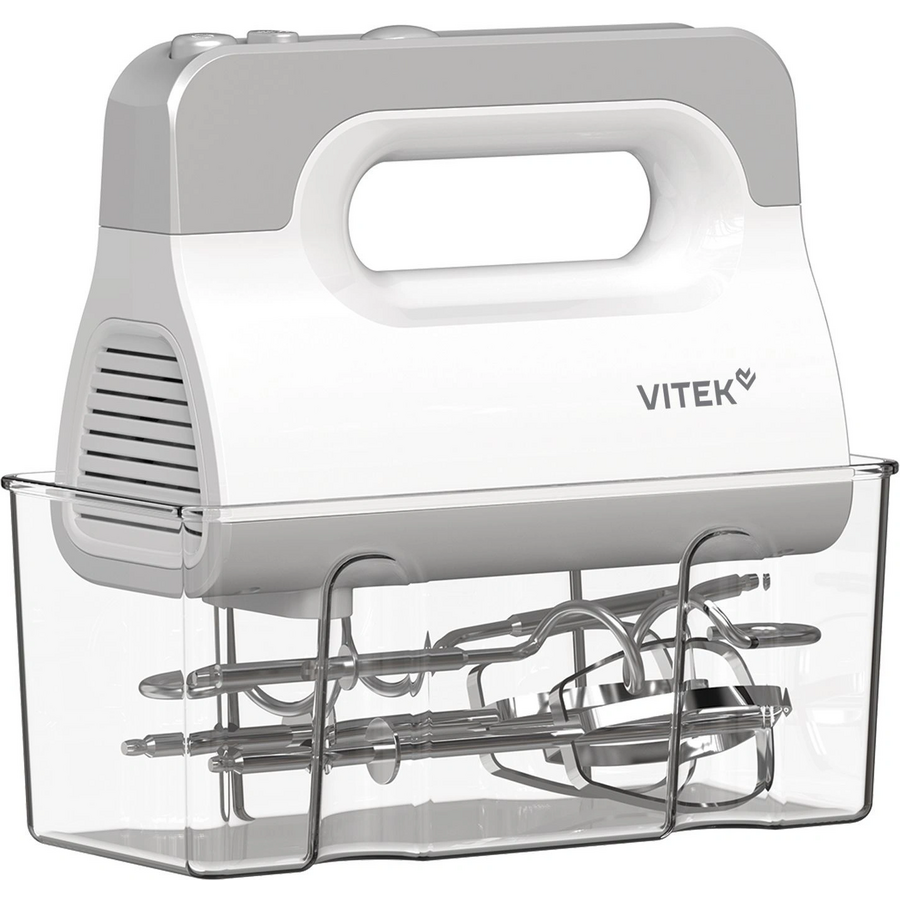 Миксер ручной Vitek VT-HM5001 белый/серебристый
