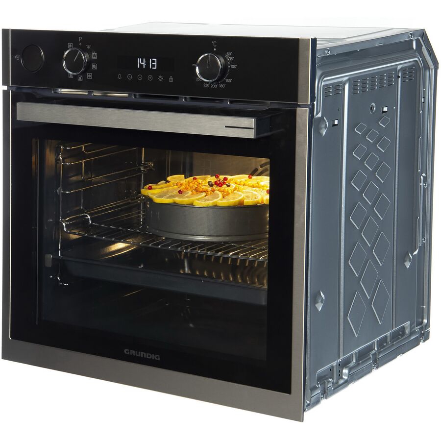 Духовой шкаф Grundig GEBD19300B черный/нерж