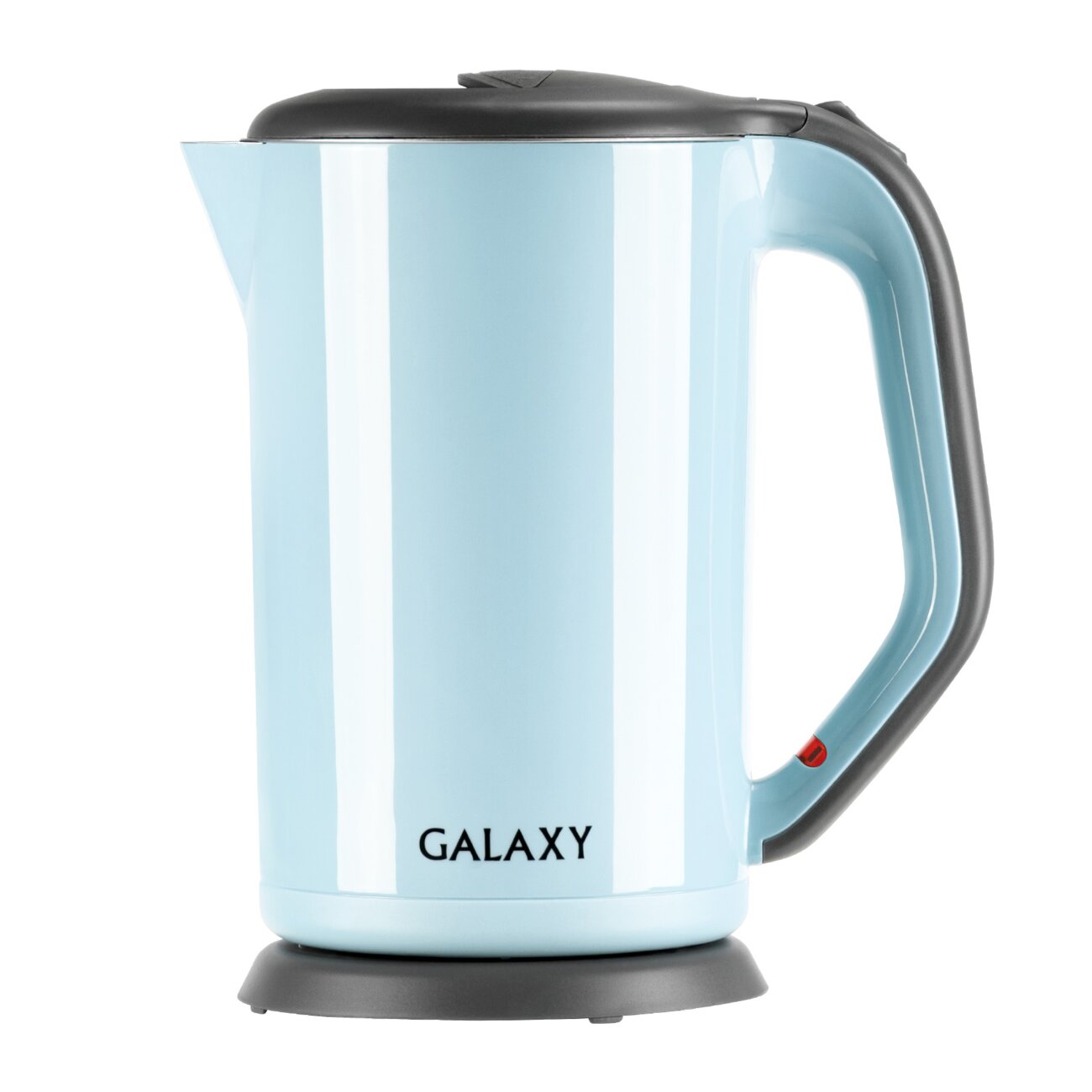 Чайник Galaxy Line GL 0330 голубой, пластик, двойные стенки