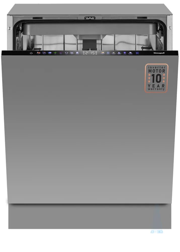 Встраиваемая посудомоечная машина Weissgauff BDW 6138 Touch Inverter Autoopen Timer Floor