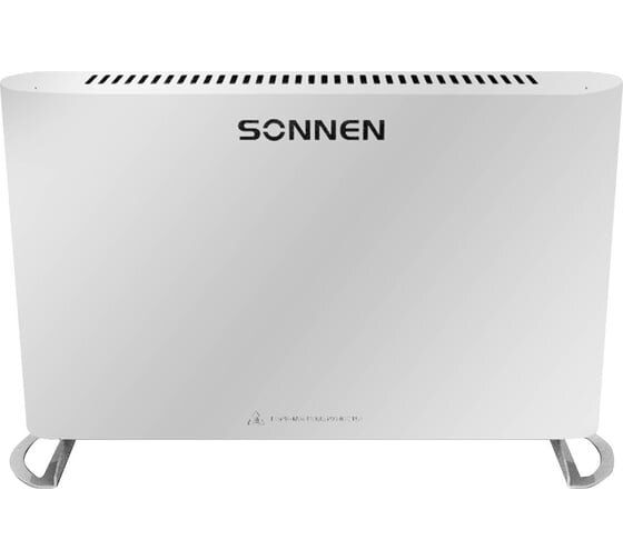 Конвектор SONNEN Onyx-1000.1, 1000Вт, Х-образный нагревательный элемент, белый, сделано в России, 457629