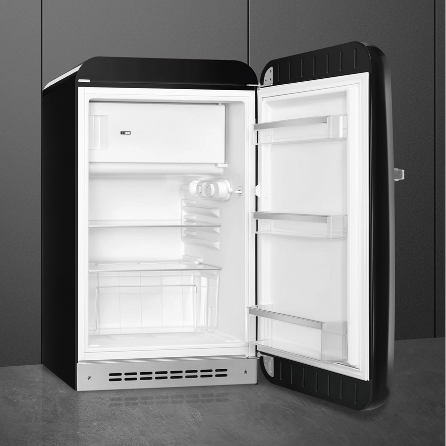 Холодильник SMEG FAB10RBL6 стиль 50-х, однокамерный, внутренняя морозильная камера, объем 122л, стандартный компрессор