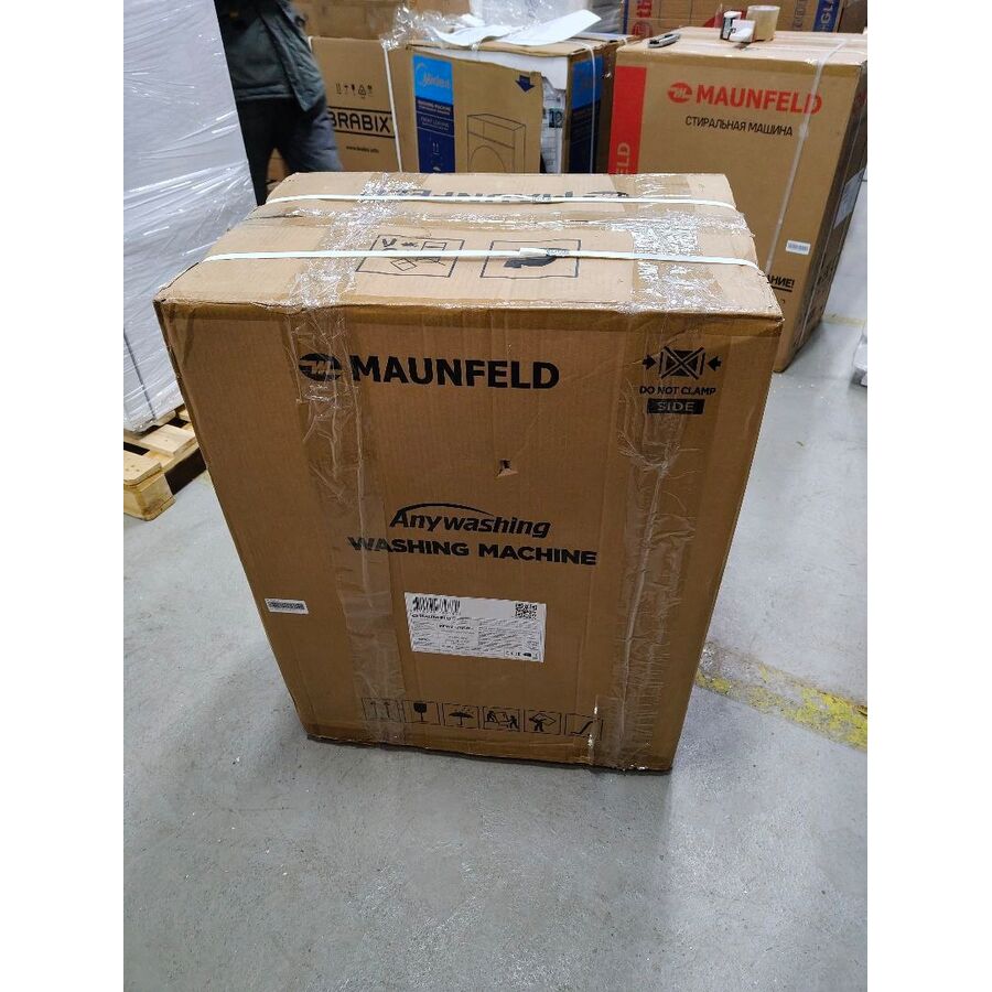 УЦ Стиральная машина вертикальная MAUNFELD MFWM127ISWH (плохая упаковка, бу, нет гарталона, пересборка)