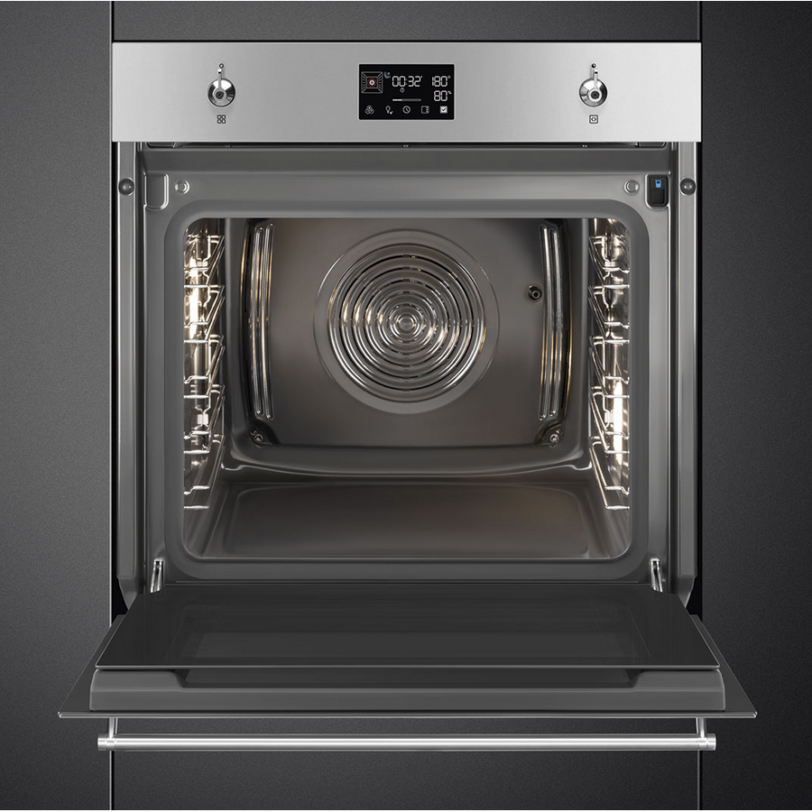 Духовой шкаф SMEG SO6302S3PX многофункциональный комбинированный с пароваркой, 60см, 12 функций, нерж