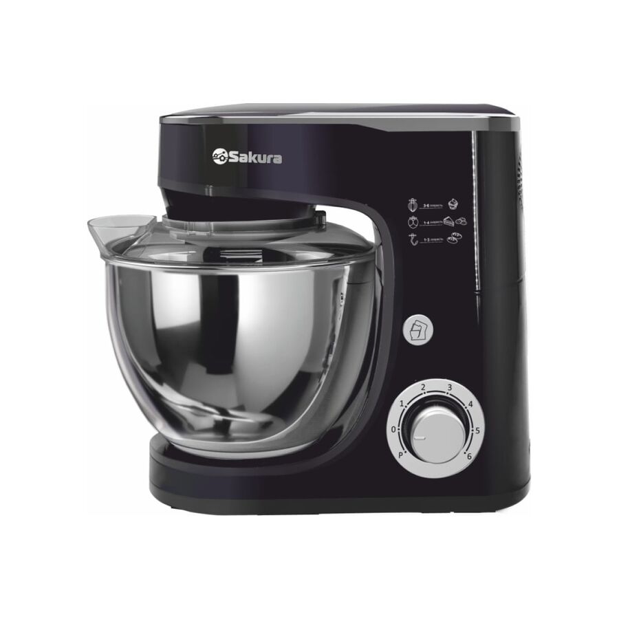 Миксер Sakura SA-6332BK Elegant с чашей планетарный
