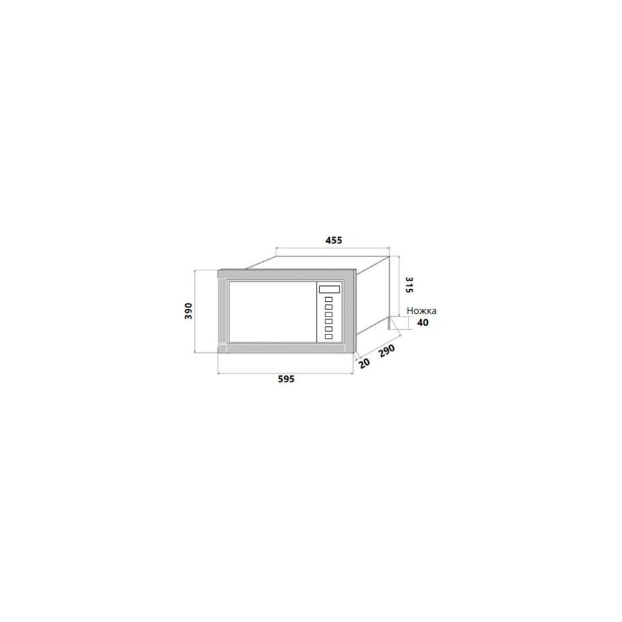 Встраиваемая микроволновая печь HOMSair MOB205GB