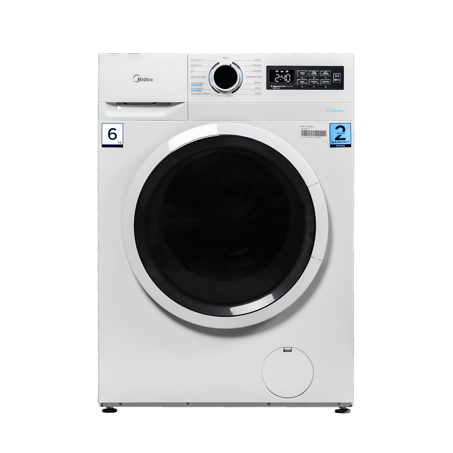 Стиральная машина Midea MF01610US40/W кл.:A++ фронт. макс.:6кг белый