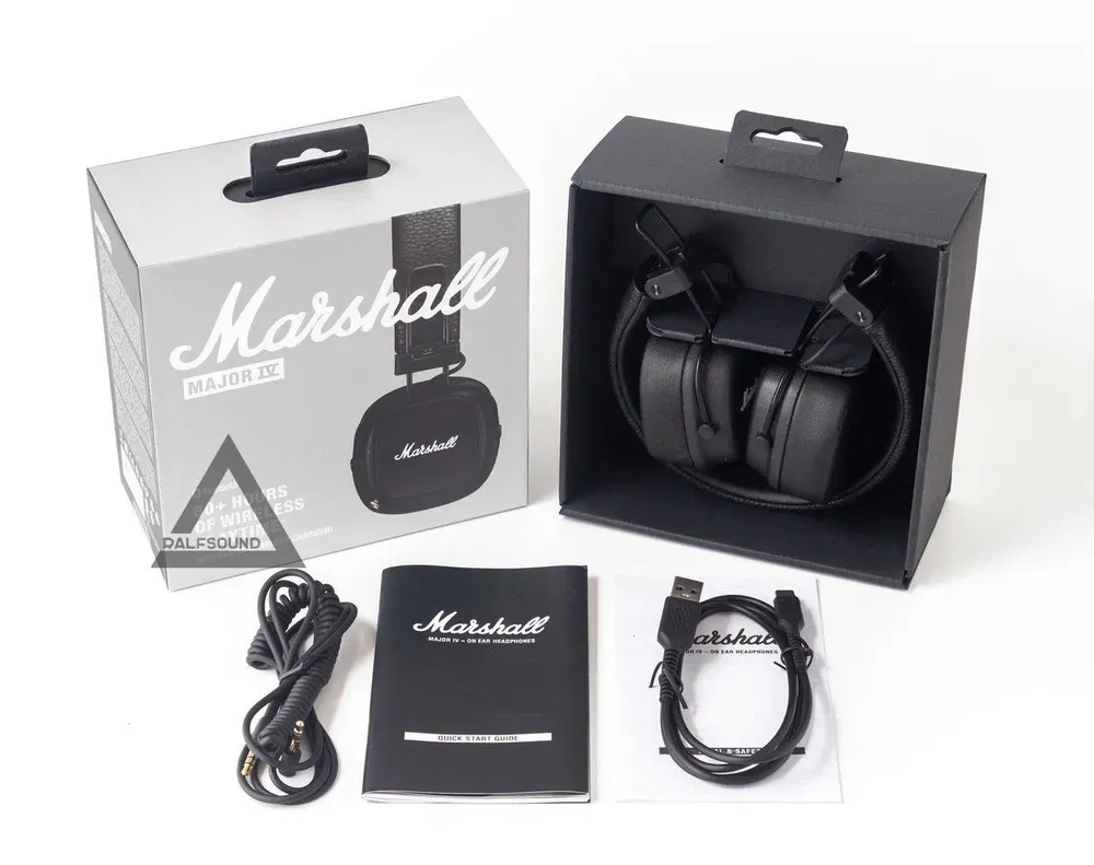 Наушники Marshall Major 4 (IV) Чёрные