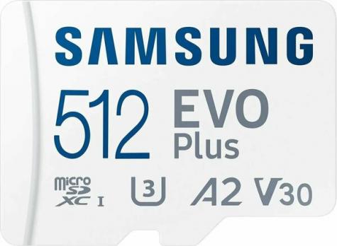 Карта памяти microSDXC 512 ГБ Samsung EVO Plus